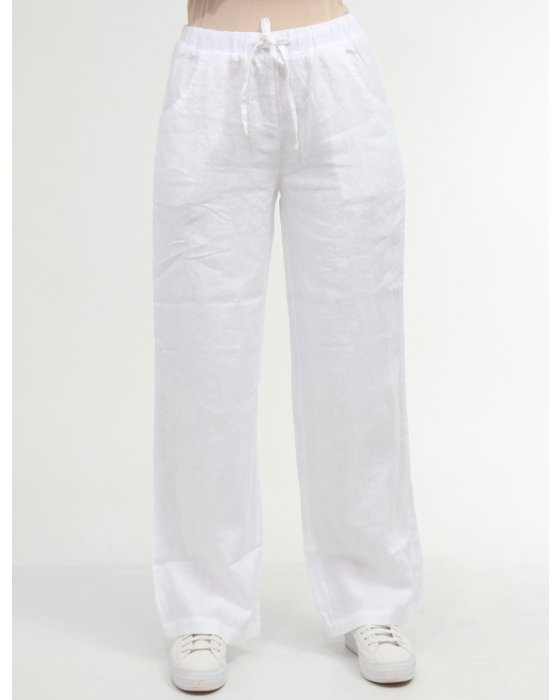 Linen Pants with Drawstring by Azucar