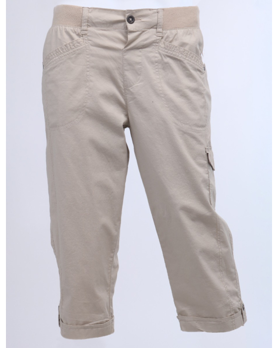 Taylor Cargo Capri with Button by Dash Clothing