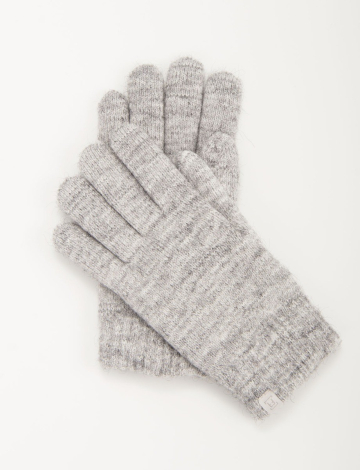 Solid chenille lined gloves by Fits Accessories