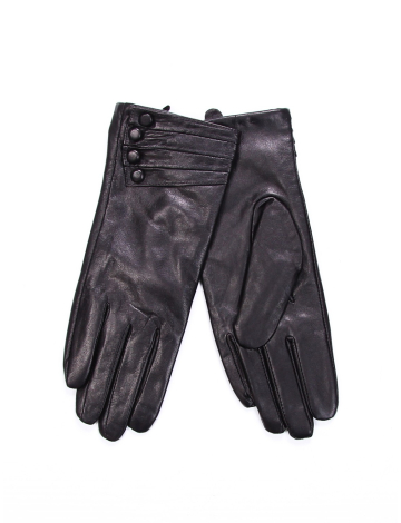 Solid leather gloves