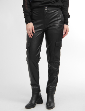 Faux Leather 4-Pocket Regular Fit Pants by Red Star
