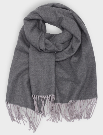 A Chic Reversible Cashmere-Feel 2-Tone Scarf By Janie Besner
