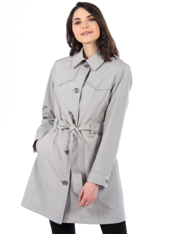 Belted trench coat by Saki