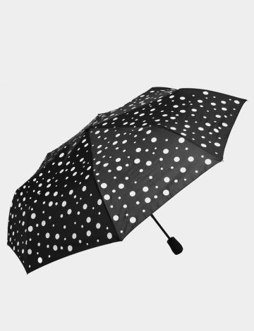 Parapluie Compact Changeant De Couleur Avec Motif À Pois Par Up-Brella (208-3803A 2373220 Taille Unique NOIR)