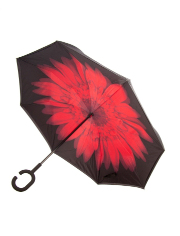 Printed upside down umbrella
