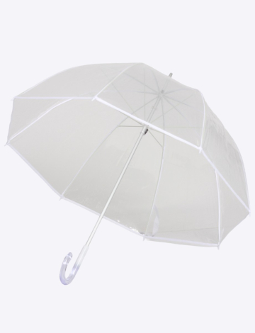 Aesthetic Transparent See-through Umbrella With White Borders