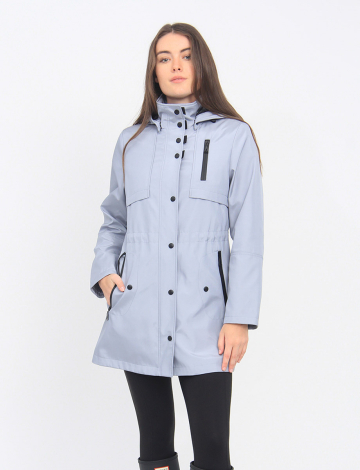 Water-resistant Adjustable Drawstring Cinched Waist Hooded Coat By Portrait