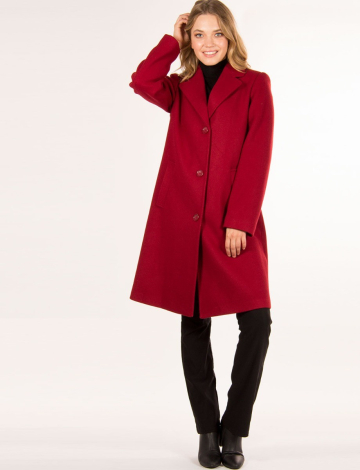 Wool coat with notch collar by Portrait
