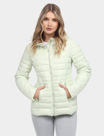 Short Ultralight Quilted Packable Jacket by Point Zero