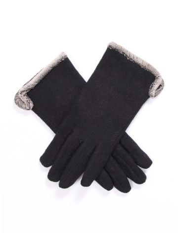 Wool fleece lined glove