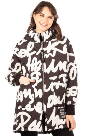 Printed coat by Froccella