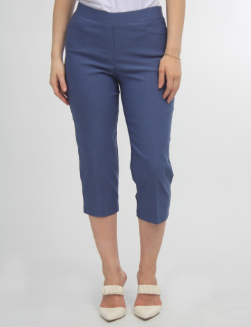 High Rise Capris with 2 Front Pockets Amani Couture