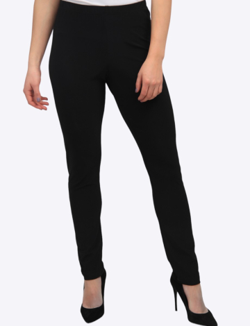 Pull-On Black Stretch Leggings by Amani Couture