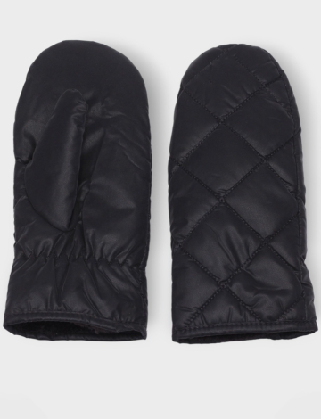 Square Quilted Soft Fleece Lined Mittens by Nicci