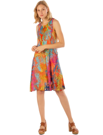Printed sleeveless dress by Froccella