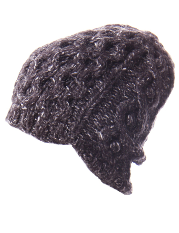 Fleece lined knit hat