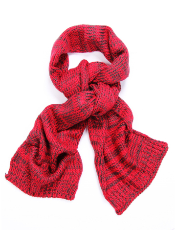 2-tone mixed knit scarf by Embellic