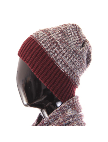 Knit hat with solid border by Mod Atout
