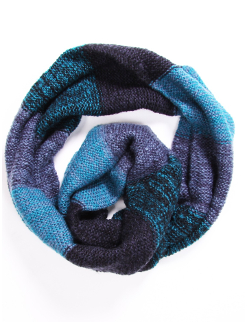 Colorblock infinity scarf