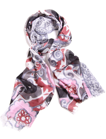 Bold floral print scarf by Di Firenze