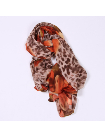 SCARF WITH ANIMAL PRINT