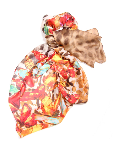 Beautiful butterfly and animal printed scarf by Di Firenze