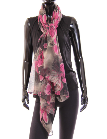 Ultralight floral scarf by Di Firenze