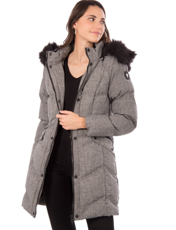 Quilted vegan coat by Oxygen