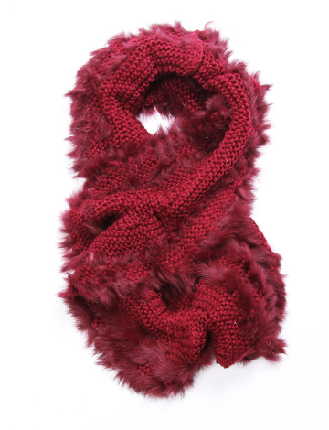 Collar infinity scarf with genuine fur by Oxygen