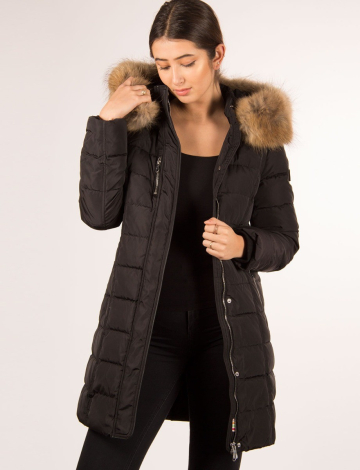 Long quilted coat by Styla