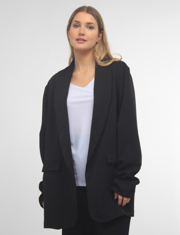 Oversized Blazer With Ruched Sleeve By Froccella