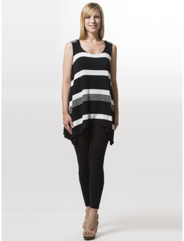 Bold striped tunic by Cable & Gauge