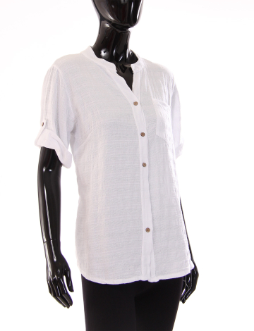 Short sleeve cotton blouse by Froccella