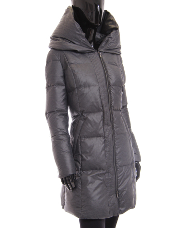 ¾” brushed down quilted coat by Marcona
