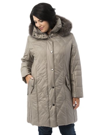 Plus size Classic coat with irridescent shell by Mona Lisa