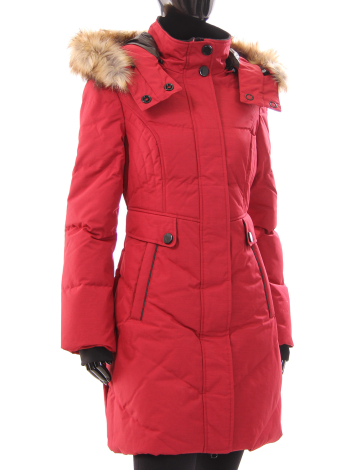 Fitted parka with textured outer shell fabric by Noize