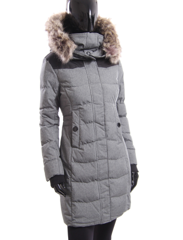 Heather Grey down coat  by NOIZE