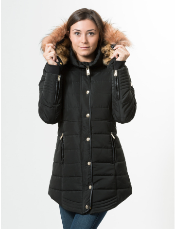 Long quilted polyfill coat  by NOIZE