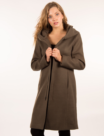 Trendy coat with ovesized hood by ONLY