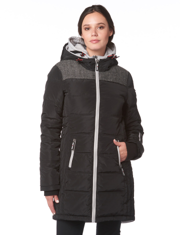 Faux down quilted jacket by Point Zero