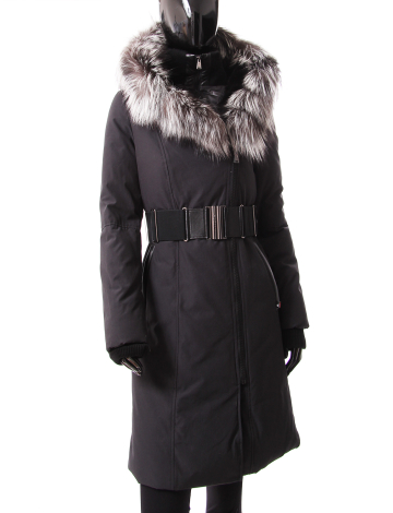 ¾ length A-line belted coat by SICILY