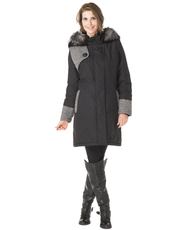 2-tone Primaloft coat with Yoke denim by Valanga