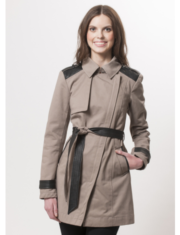 Belted cotton - poly jacket by Vero Moda